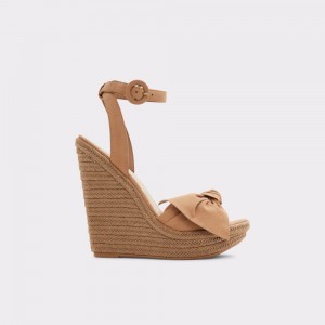 Aldo Besch Wedge sandal - Wedge heel Sandalet Kadın Kahverengi | GNBE79685