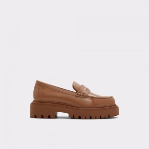 Aldo Bigstrut Loafer - Lug sole Makosen Kadın Koyu Bej Rengi | XQJR08962