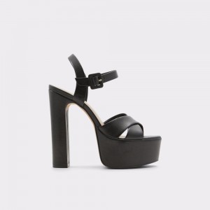 Aldo Camelia Ankle strap heeled sandal - Plateforme Perfect Pairings Kadın Siyah | ZBJX43607