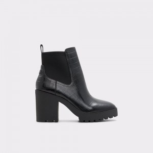 Aldo Chetta Chelsea boot - Lug sole Chelsea Bot Kadın Siyah | HXUT21568