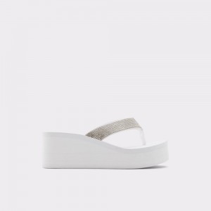 Aldo Chima Flip flops Sandalet Kadın Beyaz | WNUC78160