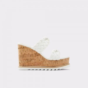 Aldo Corky Wedge sandal - Wedge heel Sandalet Kadın Beyaz | CVTX15639