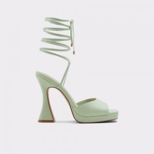 Aldo Daphnee High heel sandal - Platform Blok Topuklu Ayakkabı Kadın Açık Yeşil | QPUX27986