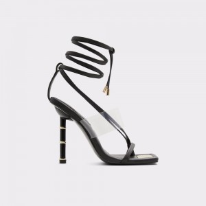 Aldo Elektra Strappy heeled sandal Sandalet Kadın Siyah | EGHB27359