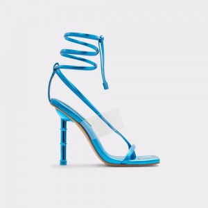 Aldo Elektra Strappy heeled sandal Sandalet Kadın Mavi | GDVC18975