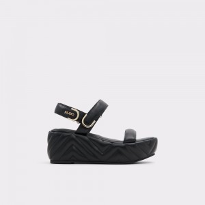 Aldo Eroellan Wedge sandal - Platform Sandalet Kadın Siyah | HPVS30697