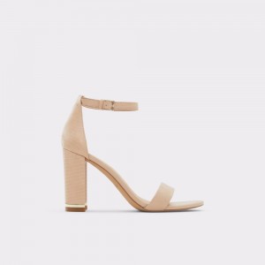 Aldo Frilajan High heel sandal - Block heel Sandalet Kadın Bej Rengi | UQMN12865