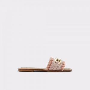 Aldo Fringie Slide sandal Sandalet Kadın Açık Pembe | INWR73914