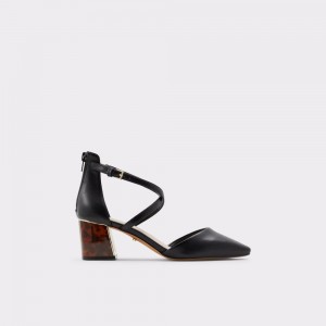 Aldo Grarwen Ankle strap heeled shoe Blok Topuklu Ayakkabı Kadın Siyah | APLT42106