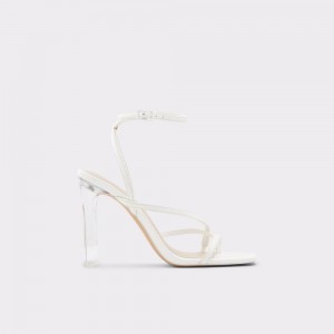 Aldo Hainiel Strappy heeled sandal - Cup sole Sandalet Kadın Beyaz | XNBT17249