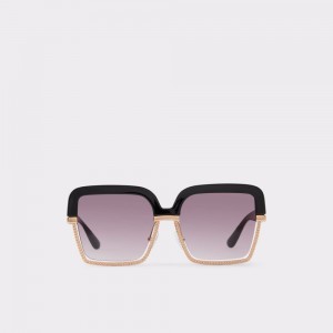 Aldo Halaeraen Sunglasses Güneş Gözlüğü Kadın Siyah Altın | RENH03951