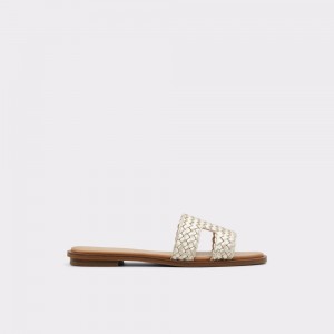 Aldo Irmaos Slide sandal Sandalet Kadın Champagne | TVBL72491