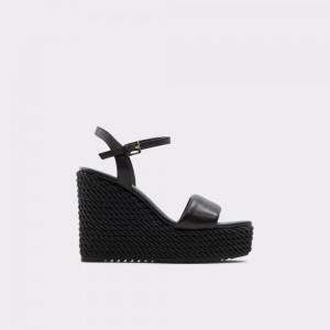 Aldo Jeigh Wedge sandal - Wedge heel Sandalet Kadın Siyah | JTQA07915