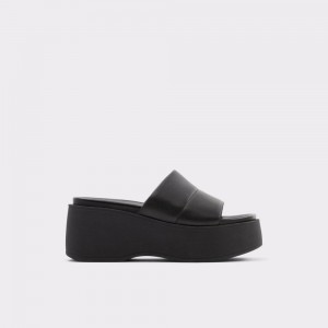 Aldo Libby Wedge sandal - Wedge heel Sandalet Kadın Siyah | SOLM63254