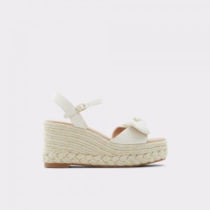 Aldo Macrama Wedge sandal - Wedge heel Sandalet Kadın Beyaz | BUYW17038