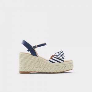 Aldo Macrama Wedge sandal - Wedge heel Sandalet Kadın Mavi | YEGV73029