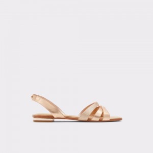 Aldo Marassi Sling back sandal Sandalet Kadın Pembe Altın | XTWQ94821