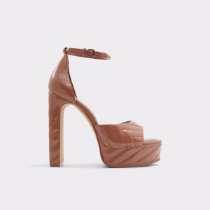 Aldo Milena Ankle strap heeled sandal - Plateforme Platform Ayakkabı Kadın Kırmızı | PQUY62584