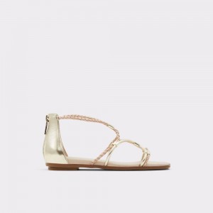 Aldo Oceriwenflex Strappy flat sandal Sandalet Kadın Metal | IXDA04391