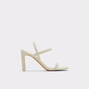 Aldo Okurr Strappy heeled sandal Blok Topuklu Ayakkabı Kadın Beyaz | YEUQ78135