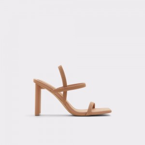 Aldo Okurra Strappy heeled sandal Blok Topuklu Ayakkabı Kadın Bej Rengi | EZNG73861