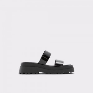 Aldo Phelix Slide sandal - Lug sole Sandalet Kadın Siyah | QTAO42583