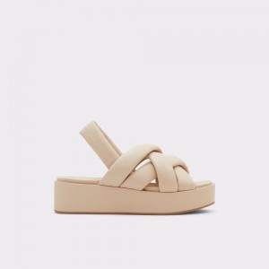 Aldo Phoebie Sling back sandal - Platform Sandalet Kadın Bej Rengi | BNEZ28413