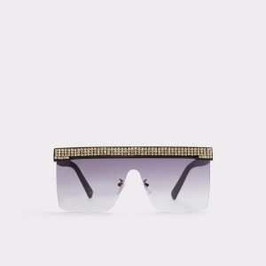 Aldo Pickthorne Shield sunglasses Güneş Gözlüğü Kadın Siyah Altın | FDTH03185