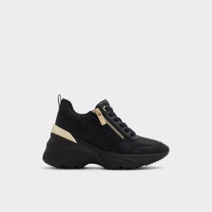 Aldo Quartz Jogger Sole Sneaker - Wedge heel Spor Ayakkabı Kadın Siyah | XVHE05328