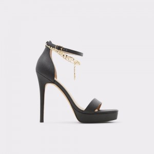 Aldo Scarlettchain Heeled sandal - Stiletto heel Platform Ayakkabı Kadın Siyah | MREK18563