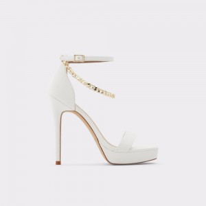 Aldo Scarlettchain Heeled sandal - Stiletto heel Platform Ayakkabı Kadın Beyaz | YHLA08351