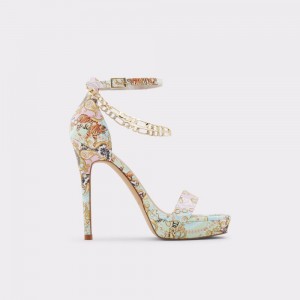 Aldo Scarlettchain Heeled sandal - Stiletto heel Platform Ayakkabı Kadın Renkli | CNSK92367