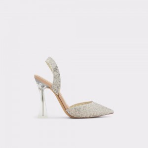 Aldo Solanti Sling back high heel Blok Topuklu Ayakkabı Kadın Bej Rengi | XBUM95206