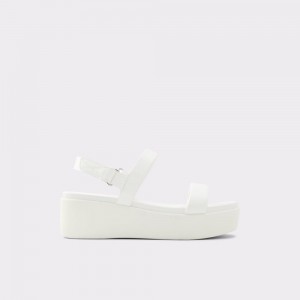 Aldo Tisdal Strappy wedge sandal - Wedge heel Sandalet Kadın Beyaz | QNAR60423