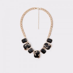 Aldo Ulelle Necklace Kolye Kadın Siyah Altın | AWHQ86453