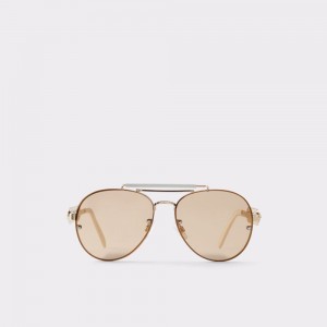 Aldo Unoe Square sunglasses Güneş Gözlüğü Kadın Altın | JABL40286