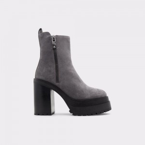 Aldo Upside Platform ankle boot - Lug sole Kısa Bot Kadın Koyu Gri | DCZK62398