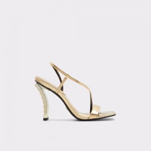 Aldo Vermeil Sling back heeled sandal Topuklu Ayakkabılar Kadın Altın | VZBD62534