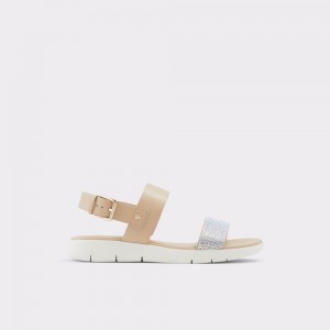 Aldo Woema Flat sandal Sandalet Kadın Beyaz Bej Rengi | PTSQ86532