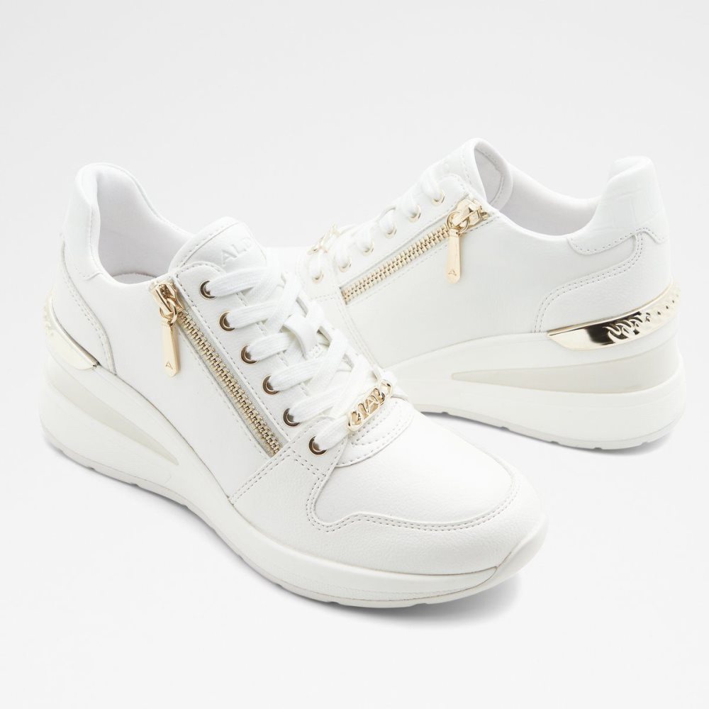 Aldo Adwiwiax Wedge sneaker - Wedge heel Spor Ayakkabı Kadın Beyaz | PZBH73890