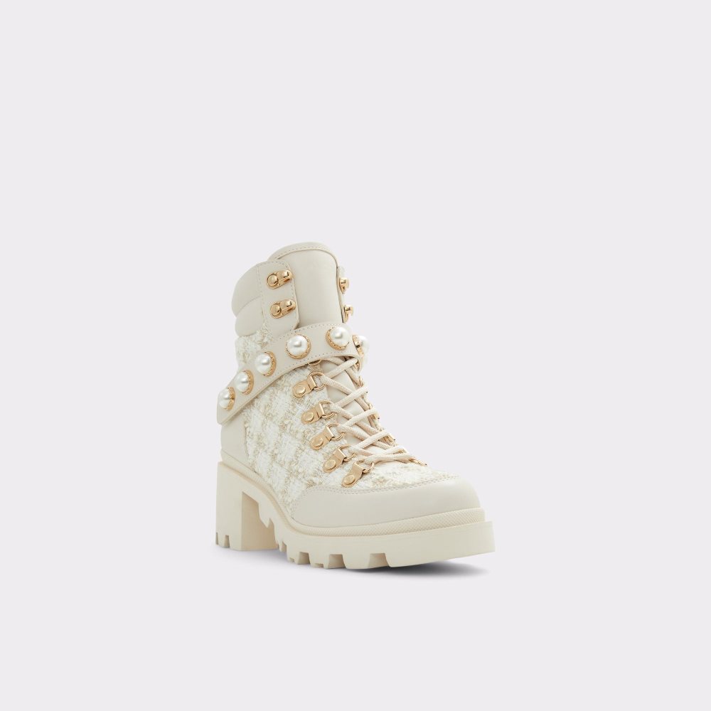 Aldo Afirasean Combat boots - Lug sole Savaş botları Kadın Beyaz | UGEF53407