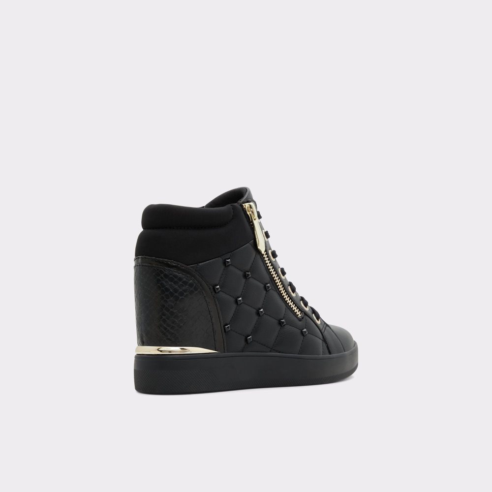 Aldo Ailannah High top sneaker - Wedge heel Spor Ayakkabı Kadın Siyah | BHPR05237