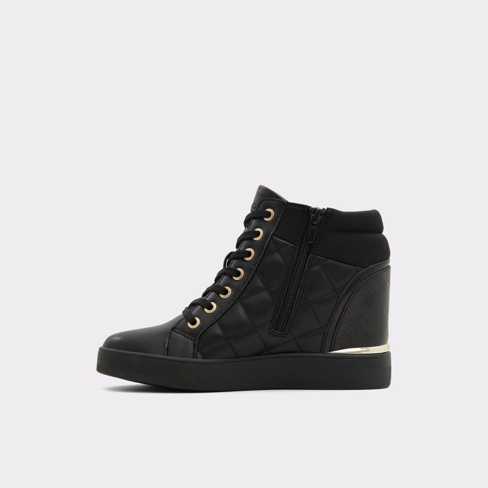 Aldo Ailannah High top sneaker - Wedge heel Spor Ayakkabı Kadın Siyah | BHPR05237