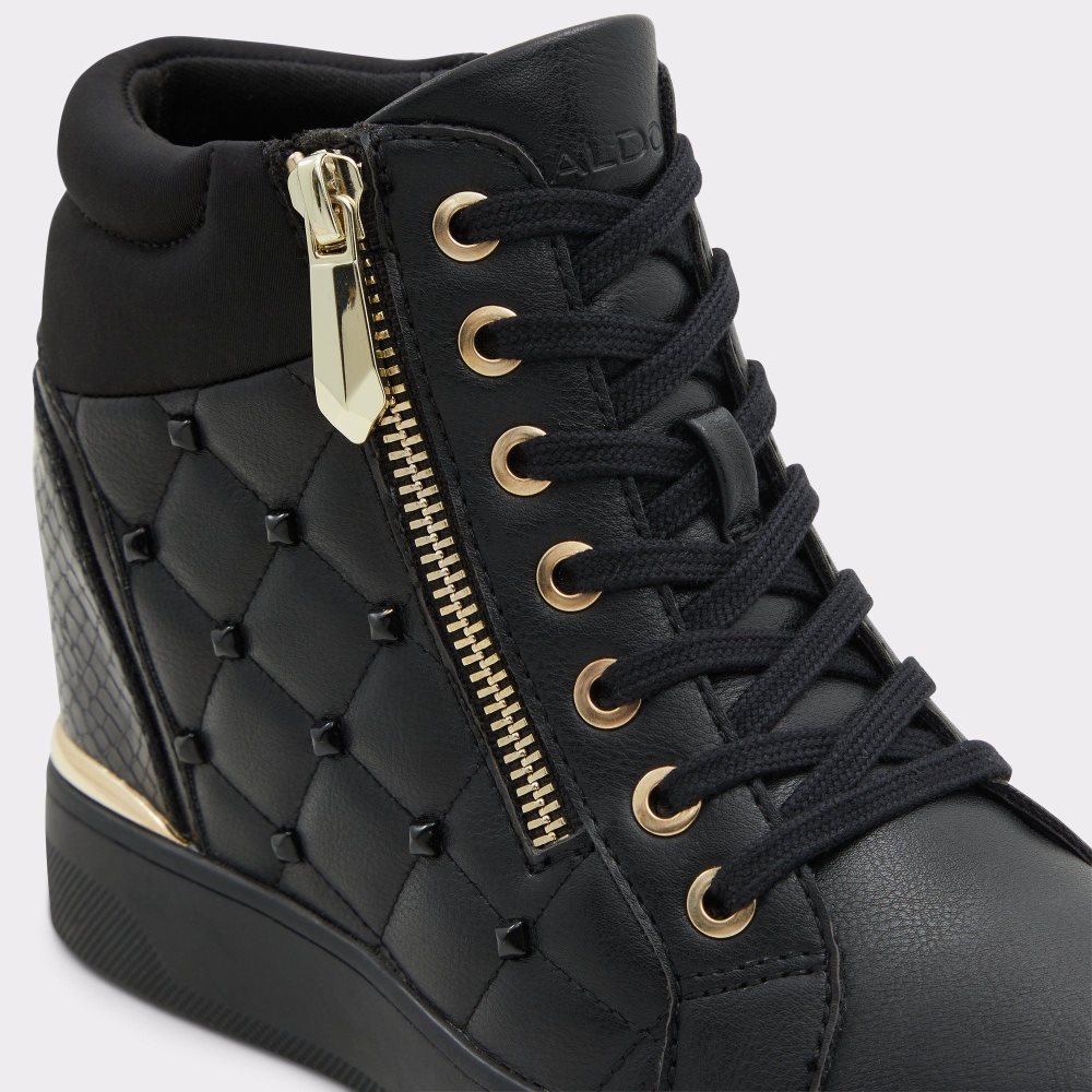 Aldo Ailannah High top sneaker - Wedge heel Spor Ayakkabı Kadın Siyah | BHPR05237