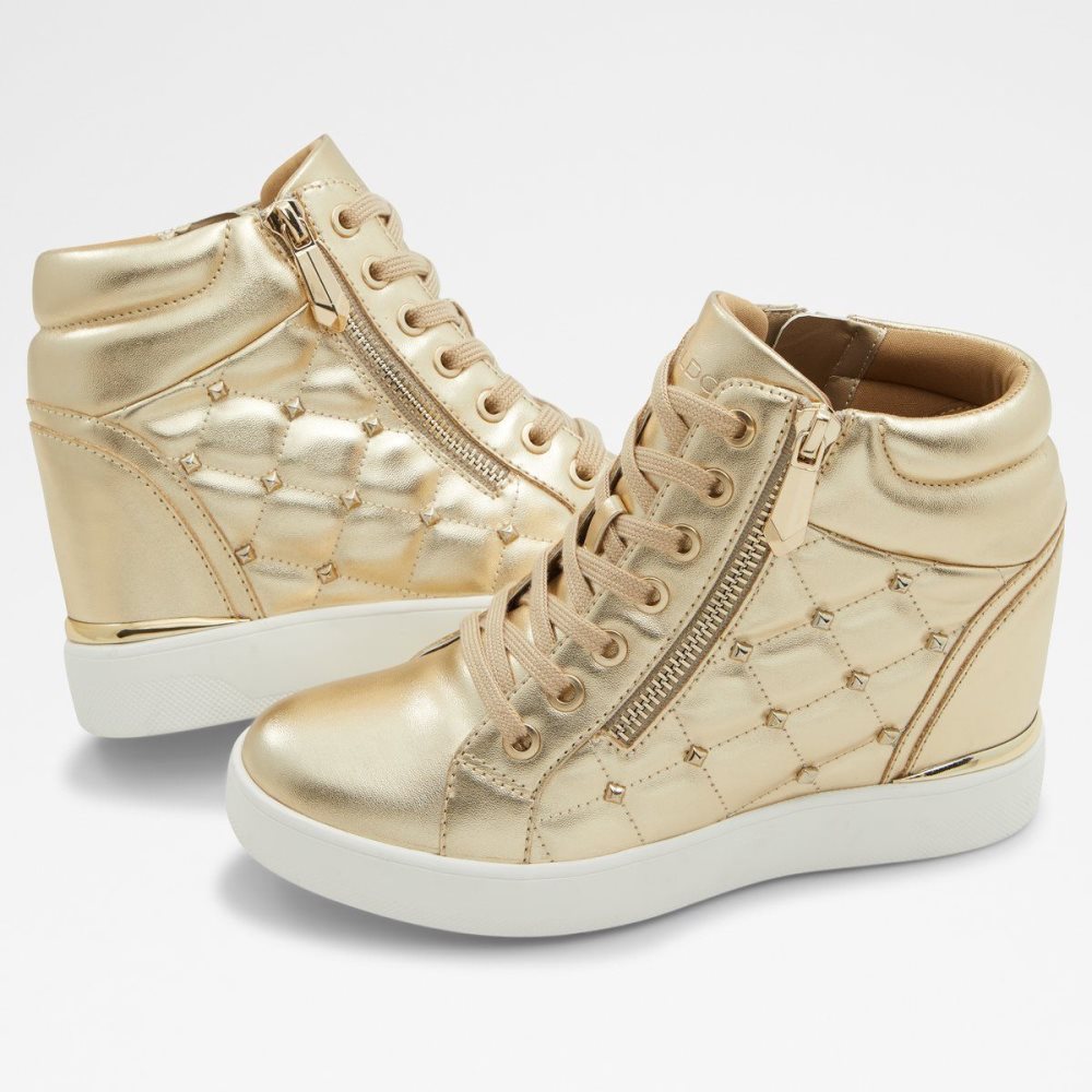 Aldo Ailannah High top sneaker - Wedge heel Spor Ayakkabı Kadın Altın | AHTJ53791