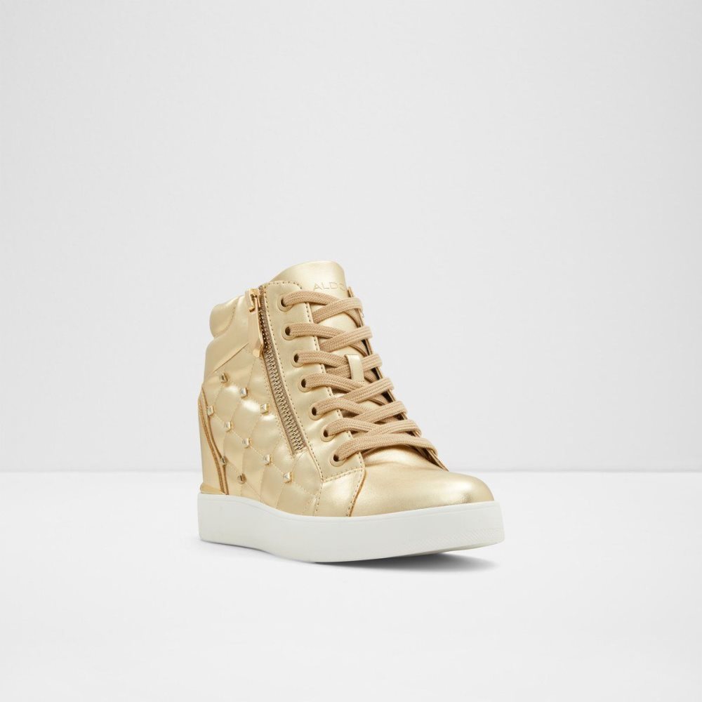 Aldo Ailannah High top sneaker - Wedge heel Spor Ayakkabı Kadın Altın | AHTJ53791