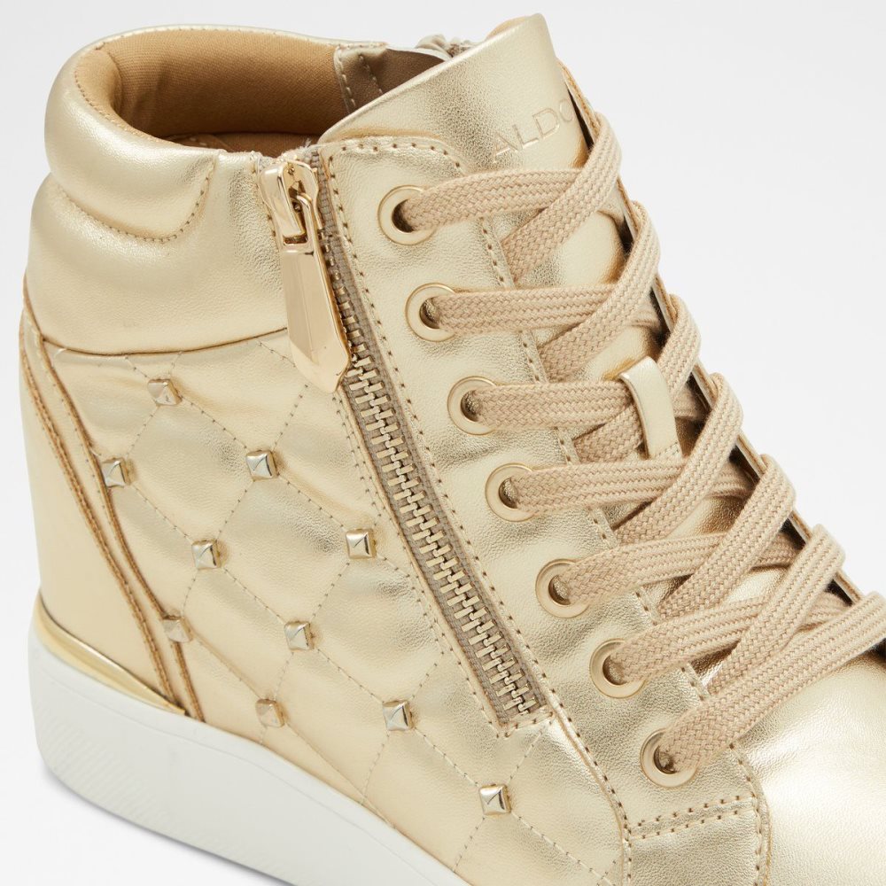 Aldo Ailannah High top sneaker - Wedge heel Spor Ayakkabı Kadın Altın | AHTJ53791