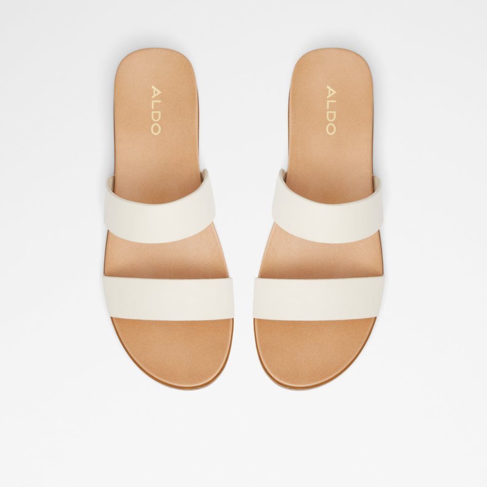 Aldo Aliawen Slide sandal Sandalet Kadın Beyaz | QOWL90728