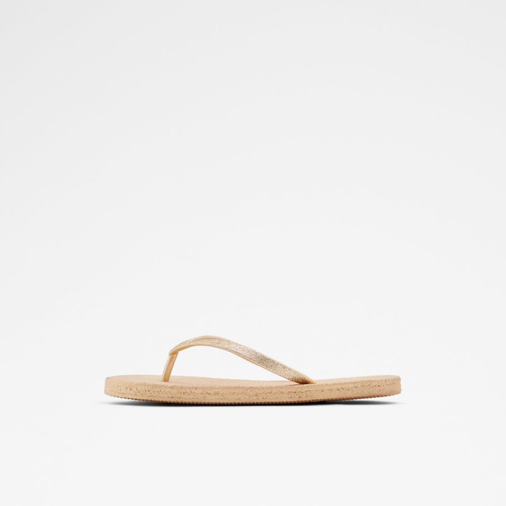 Aldo Aloomba Flat sandal Sandalet Kadın Altın | PWES36958