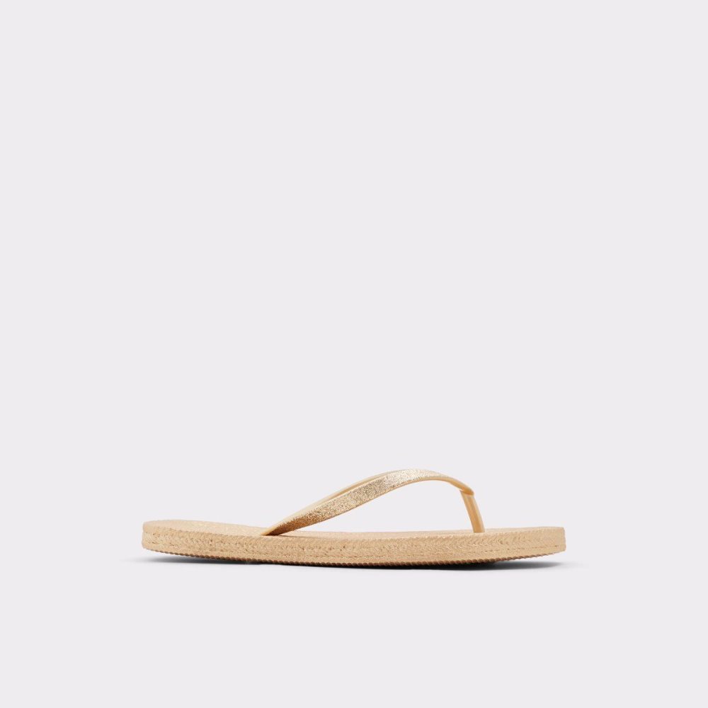 Aldo Aloomba Flat sandal Sandalet Kadın Altın | PWES36958